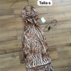 Vestido Halter Animal Print